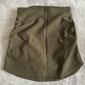 Zara Olive High Waisted Pencil Skirt